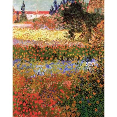 Vincent Van Gogh- Flowering Garden - 20"x26"   on Canvas   160660070893